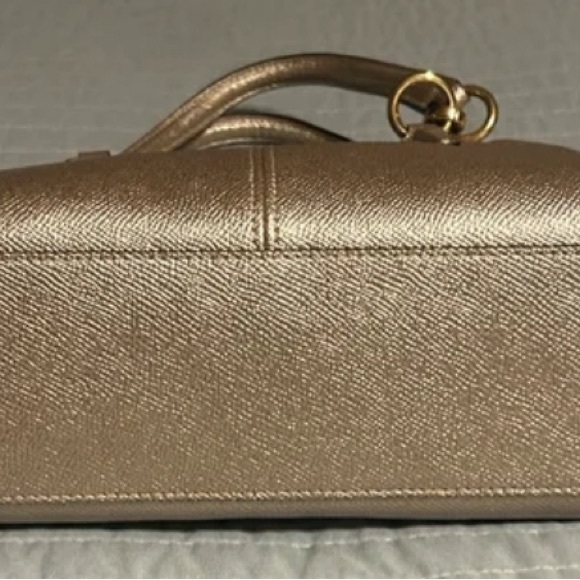 Coach Metallic Gold Satchel - Picture 8 of 9